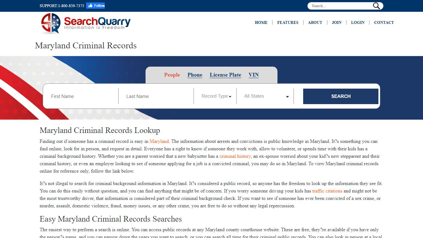 Free Maryland Criminal Records | Enter a Name & View Criminal Records